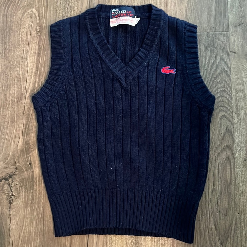 Lacoste/Izod Navy Sweater Vest